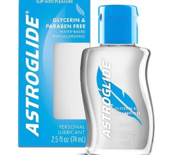 Astroglide Glycerin & Paraben Free Personal Lubricant (2.5oz), Hypoallergenic, Water Based