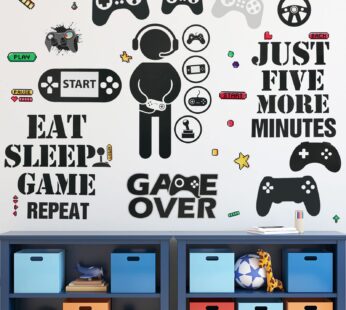 Gamer Room Decor Gaming Wall Decals Sticker Gamer Decals Boys Room Decals Video Game Decor