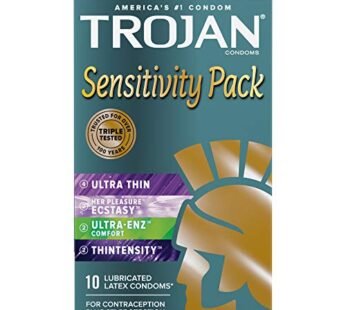 Trojan Sensitivity Variety Pack Lubricated Condoms – 10 Count