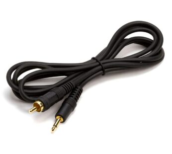 Cmple – 6ft Black Audio Cable 3.5mm 1/8 inch Mono Male to RCA Mono Male Connectors (Gold P