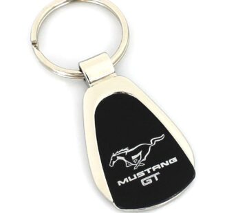 Ford Mustang GT Black Tear Drop Key Chain