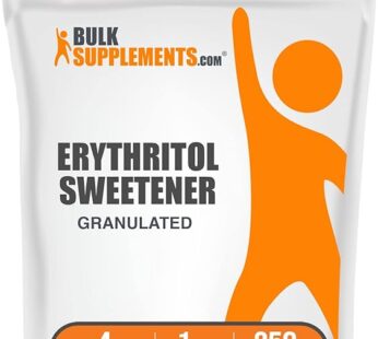 BulkSupplements.com Erythritol Powder – Erythritol Sweetener. Sugar Substitute – Zero Calorie Sweetener, Granular & Gluten Free, 4g of per Serving, 1kg (2.2 lbs) (Pack of 1)