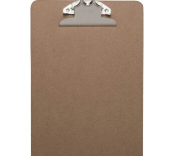 Business Source 16506 Clipboard, w/ Standard Metal Clip, 6-Inch x9-Inch , Brown