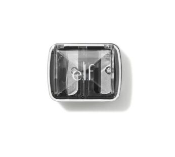 e.l.f., Dual-Pencil Sharpener, Convenient, Essential Tool, Sharpens, Easy To Clean, Travel-Friendly, Compact, Includes Bonus Small Sharpener