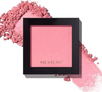 Revlon Blush, Powder Blush Face Makeup, High Impact Buildable Color, Lightweight & Smooth Finish, 014 Tickled Pink, 0.17 oz