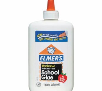 Elmer’s Liquid School Glue, Washable, 7.6 oz Each, 6 Count – Great for Making Slime