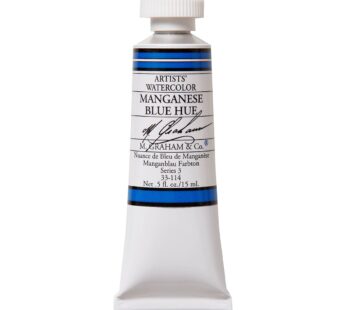 M. Graham 1/2-Ounce Tube Watercolor Paint, Manganese Blue Hue (33-114)