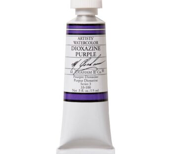 M. Graham 1/2-Ounce Tube Watercolor Paint, Dioxazine Purple