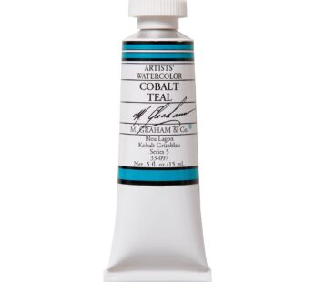 M. Graham 1/2-Ounce Tube Watercolor Paint, Cobalt Teal