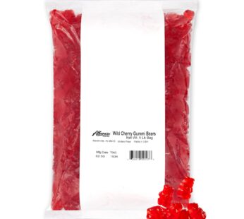 Albanese World’s Best Wild Cherry Gummi Bears, 5lbs of Candy