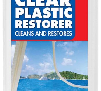 STAR BRITE Clear Plastic Restorer – Step 1 – Ultimate Solution for Restoring Shine & Clarity to Acrylic, Polycarbonate & Plastic Surfaces (087208)