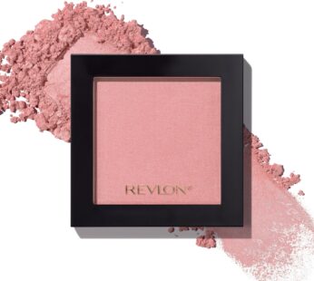 Revlon Blush, Powder Blush Face Makeup, High Impact Buildable Color, Lightweight & Smooth Finish, 004 Rosy Rendezvous, 0.17 oz