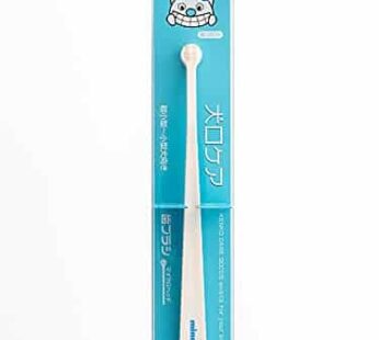 Toothbrush for toy breed dogs easy to use made in Japan Kenko care by Mind Up (Micro Head)