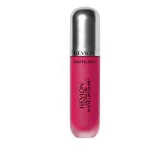 Revlon Ultra HD Matte Lipcolor, Velvety Lightweight Matte Liquid Lipstick in Pink, Temptation (615), 0.2 oz