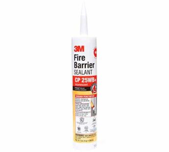 3M Fire Barrier Sealant CP 25WB+ – for Commercial, Industrial and Residential Applications – Cartridge, 10.1 fluid ounces – Red