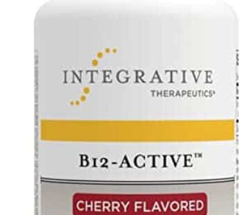 Integrative Therapeutics – B12-Active – Fast-Absorbing -Methylcobalamin – Cherry Flavored – 30 Chewable Tablets