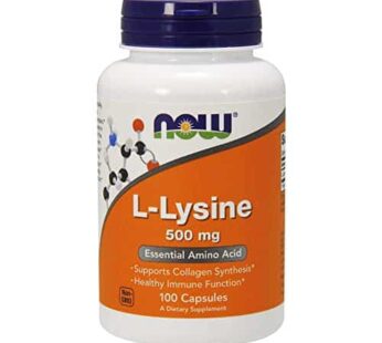 NOW Supplements, L-Lysine (L-Lysine Monohydrochloride) 500 mg, Amino Acid, 100 Veg Capsules