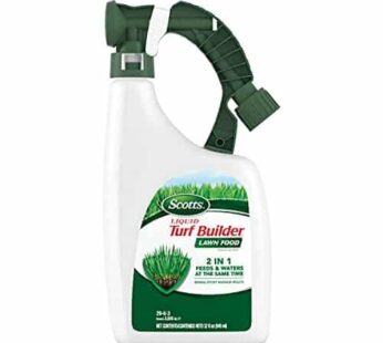 Scotts Liquid Turf Builder Lawn Fertilizer for All Grass Types, Feeds and Waters Lawn at Same Time, 32 fl. oz.