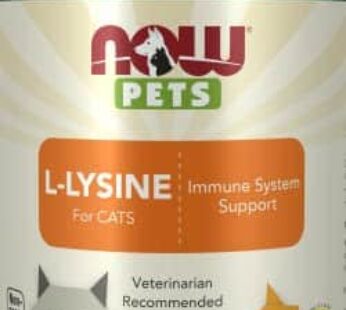 NOW Pet Health, L-Lysine Supplement, Powder, Formulated for Cats, NASC Certified, 8-Ounce