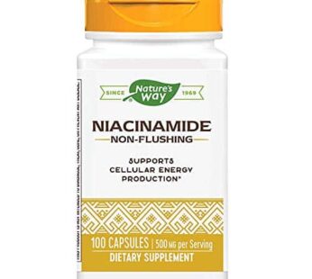 Nature’s Way Niacinamide 500mg – 100 Capsules (4 Pack)