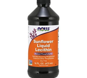 NOW Supplements, Sunflower Lecithin with naturally occurring Phosphatidyl Choline and Other Phosphatides, Liquid, 16-Ounce