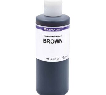 LorAnn Brown Liquid Food Coloring, 4 ounce bottle