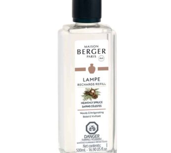 Lampe Berger Heavenly Spruce Fragrance Refill by Maison Berger | for Home Fragrance Oil Diffuser | Purifying and perfuming Your Home | 16.9 Fluid Ounces – 500 milliliters | Made in France