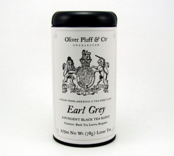 Oliver Pluff & Co. Earl Grey Fine Loose Leaf Tea | Black Tea & Bergamot | Herbal & Citrusy | 2.75 Ounce