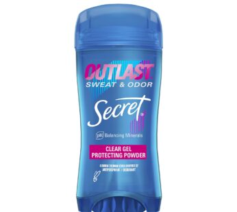 Secret Outlast Clear Gel Antiperspirant Deodorant for Women, Protecting Powder 2.6 oz