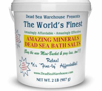 Dead Sea Warehouse ? Amazing Minerals Dead Sea Bath Salts ? 2 LBS ? Highest Mineral Content ? Natural Muscle Tension Relief