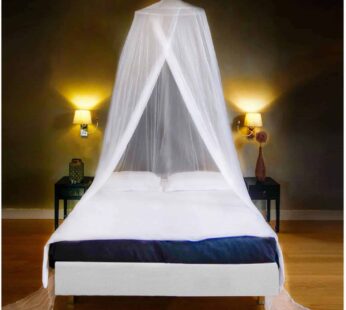 EVEN NATURALS King Size Mosquito Net for Bed – Ultra-Large Mosquito Netting for Bed, Easy Installation, Machine Washable, Luxurious Fine Mesh 300 Holes/inch? – Ideal for Home and Travel – 87″x22″x335″