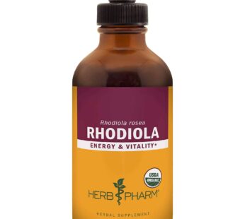 Herb Pharm Certified Organic Rhodiola Root Extract for Energy, Endurance and Stamina, Organic Cane Alcohol, 4 Ounce