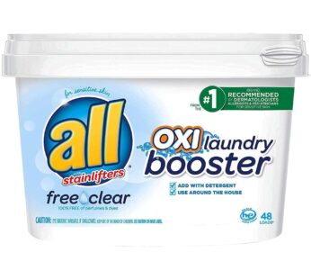 All OXI Laundry Booster for Sensitive Skin, Free Clear, 52 Ounces, 48 Loads