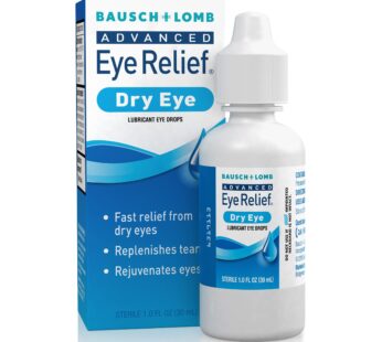 Bausch & Lomb Advanced Eye Relief Eye Drops, for Dry Eyes & Redness Relief, 30 mL