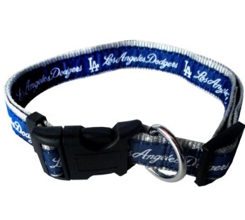 MLB Los Angeles Dodgers Licensed PET COLLAR- Heavy-Duty, Strong, and Durable Dog Collar. Available in 29 Baseball Teams and 4 Sizes